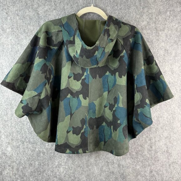 MIA New York High End Girls Fashion‎ Camo Cape Size M Full Zip Hooded - Picture 6 of 9